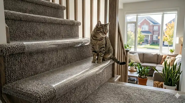 cat scratch carpet protector for stairs