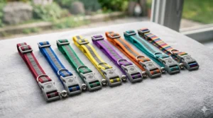 A comfortable, lightweight reflective cat collar for daily outdoor adventures.