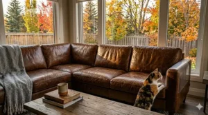 Close-up texture of heavy-duty, scratch-resistant furniture protector film.
