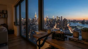 Using a two-way audio camera vs one-way audio pet camera in a high-rise apartment setting.